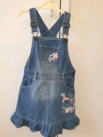 tesco denim pinafore dress